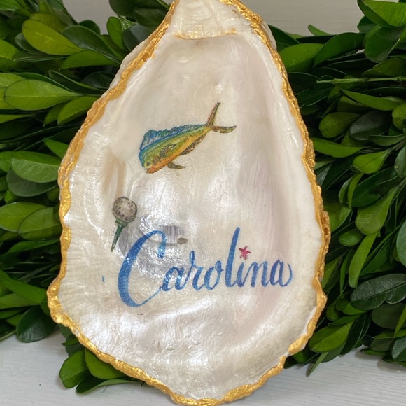 $18 or FREE WITH $40 PURCHASE. NEW OYSTER SHELL CAROLINA KEYS DISH OR RING DISH - Picture 11 of 16